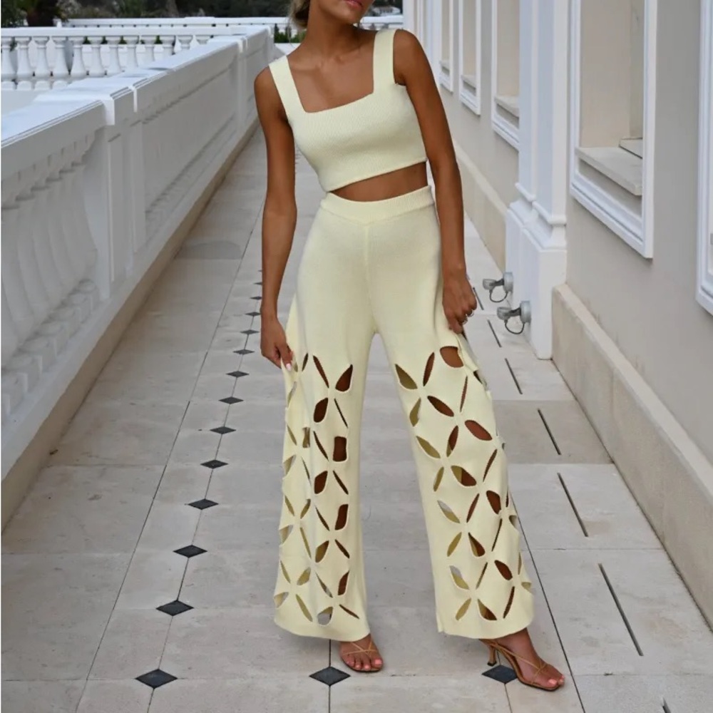 YLLW The Label Taurus Knit Pant Set